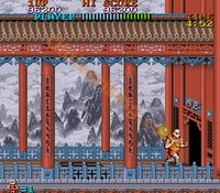 une photo d'Ã©cran de Tiger Road sur Arcade